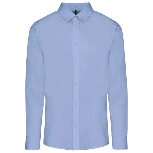 Camisa popelina manga larga hombre