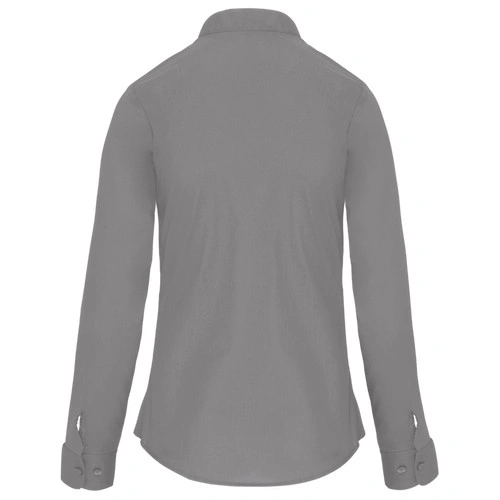 Camisa cuello mao manga larga mujer