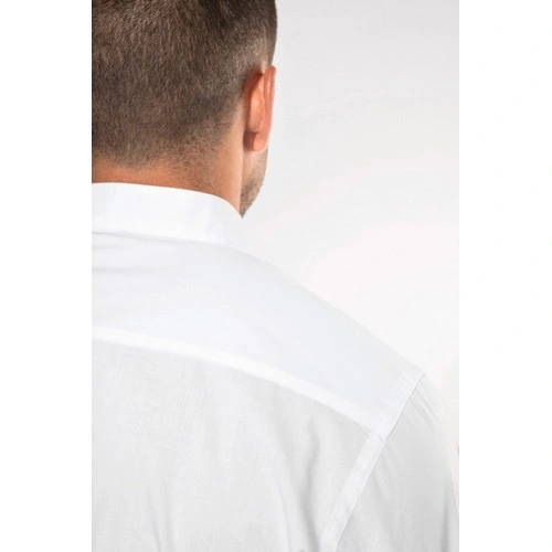 Camisa cuello mao manga larga hombre