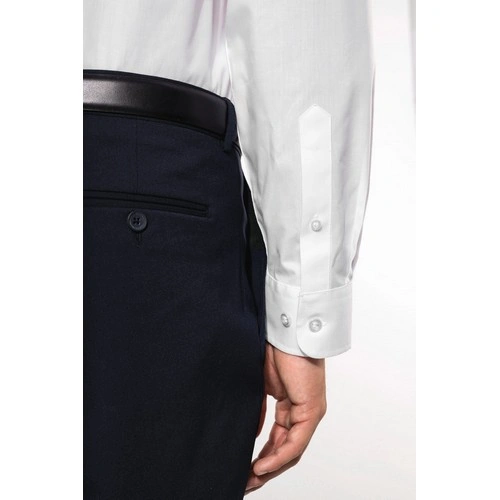 Camisa cuello mao manga larga hombre
