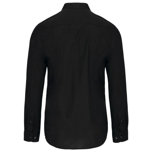 Camisa cuello mao manga larga hombre