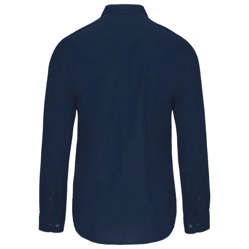 Camisa cuello mao manga larga hombre