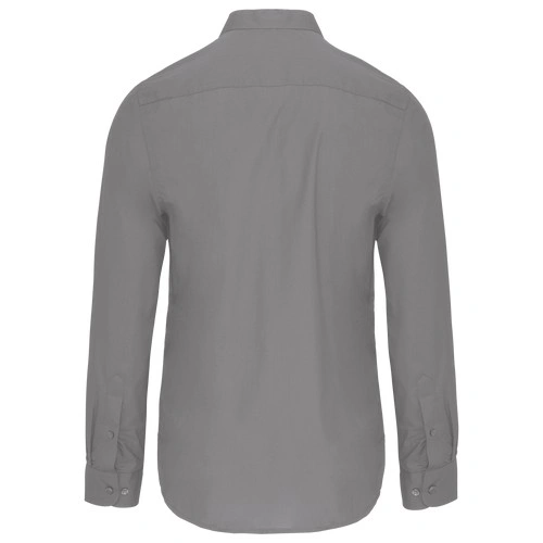 Camisa cuello mao manga larga hombre