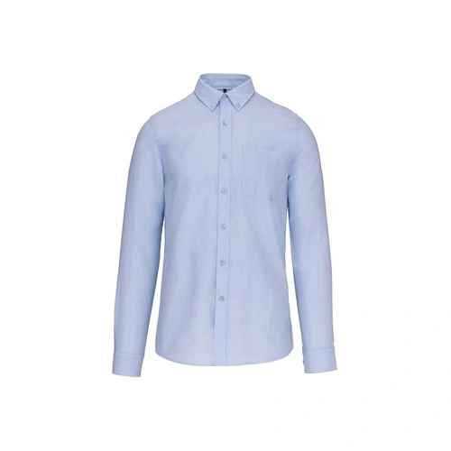 Camisa oxford lavada manga larga