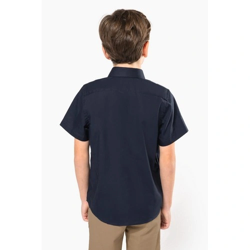 Camisa popelina manga corta niños