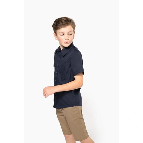 Camisa popelina manga corta niños