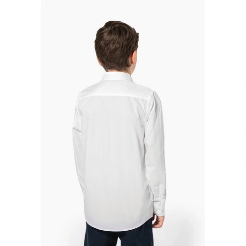 Camisa popelina manga larga niños