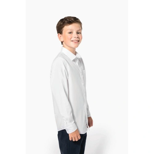 Camisa popelina manga larga niños