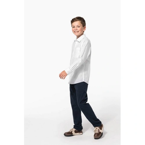 Camisa popelina manga larga niños