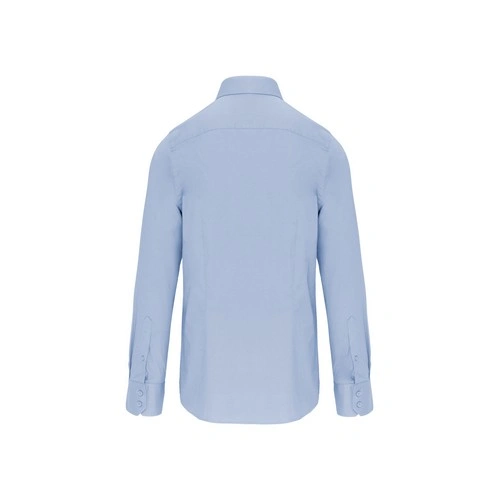 Camisa ajustado no-plancha manga larga hombre