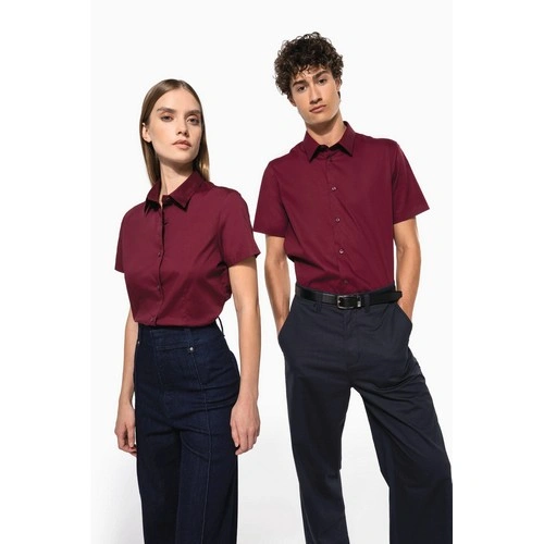 Camisa strech manga corta hombre