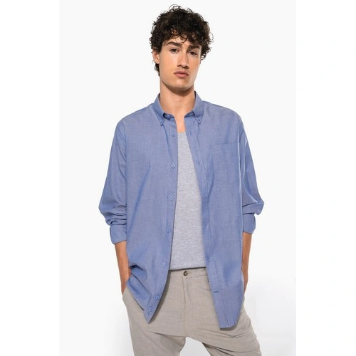 Camisa oxford manga larga hombre
