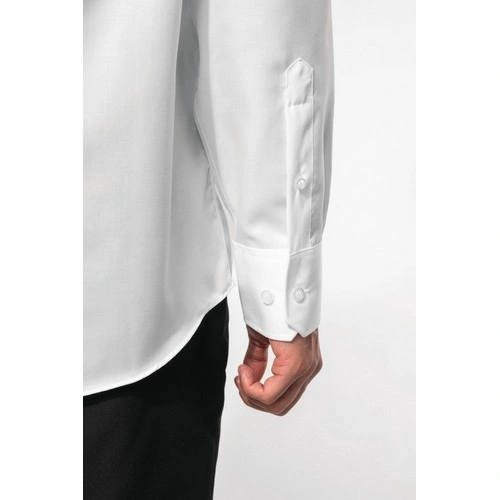 Camisa no-plancha manga larga hombre