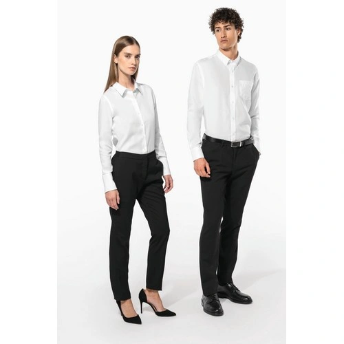 Camisa no-plancha manga larga hombre