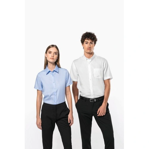 Camisa micro sarga no-plancha manga corta hombre