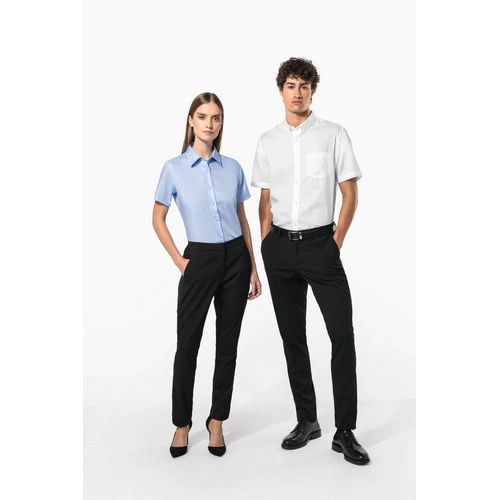 Camisa micro sarga no-plancha manga corta hombre