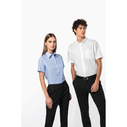 Camisa micro sarga no-plancha manga corta hombre