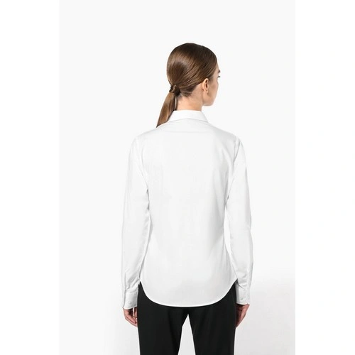 Camisa popelina manga larga mujer