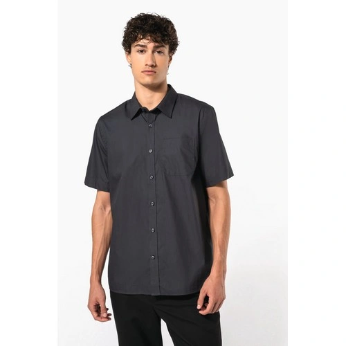 Camisa popelina manga corta hombre