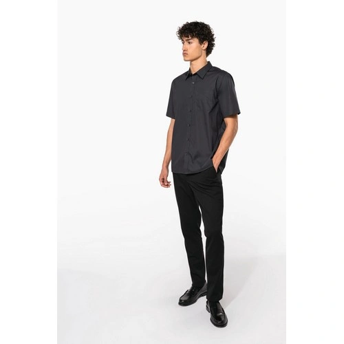 Camisa popelina manga corta hombre