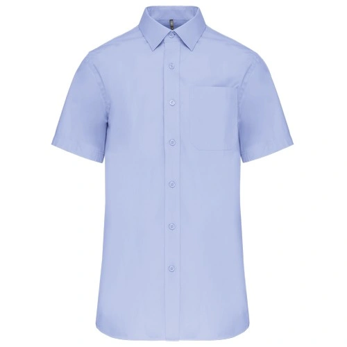 Camisa popelina manga corta hombre