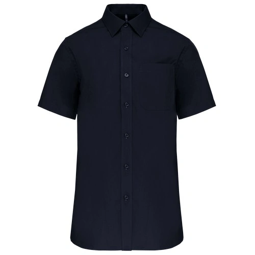 Camisa popelina manga corta hombre