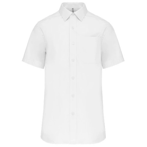 Camisa popelina manga corta hombre