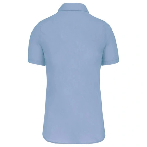 Camisa popelina manga corta mujer