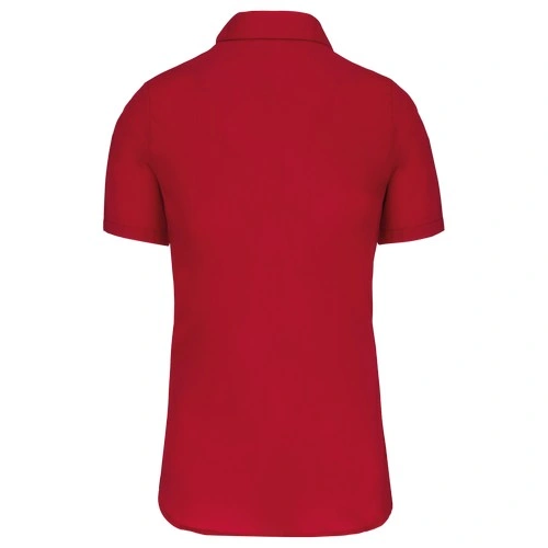 Camisa popelina manga corta mujer