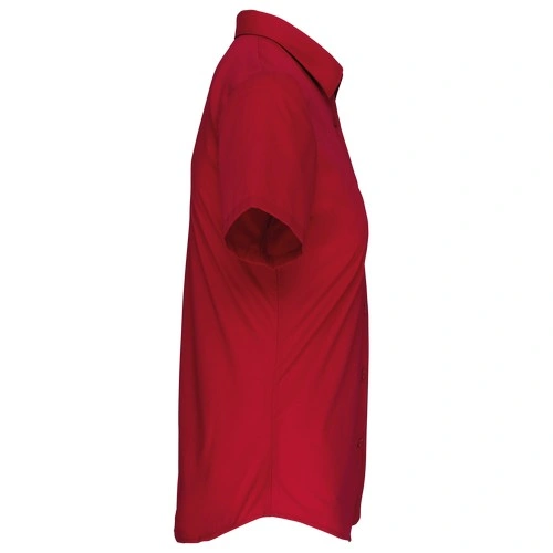 Camisa popelina manga corta mujer