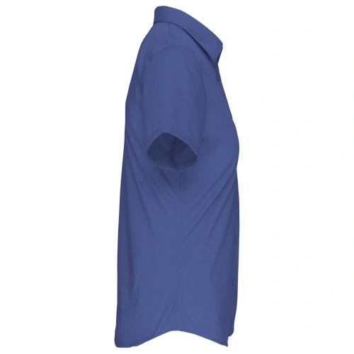 Camisa popelina manga corta mujer