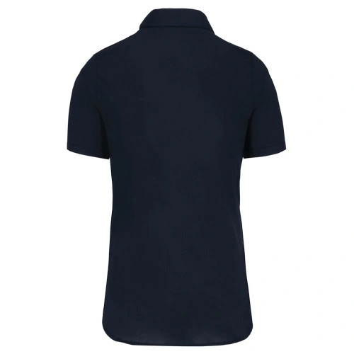 Camisa popelina manga corta mujer