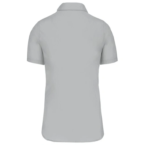 Camisa popelina manga corta mujer