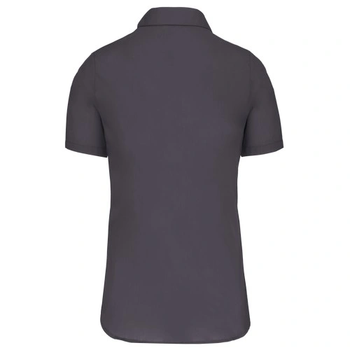 Camisa popelina manga corta mujer