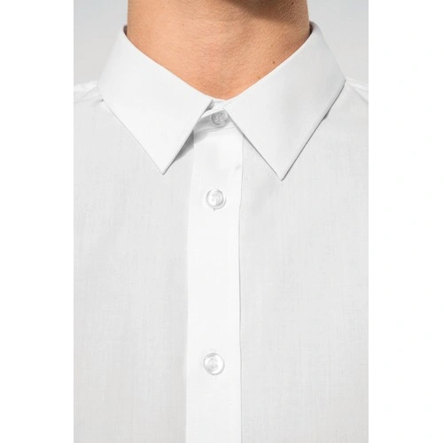 Camisa de popelina de polialgodón de fácil cuidado para hombre