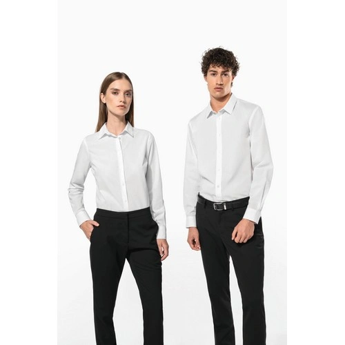 Camisa de popelina de polialgodón de fácil cuidado para hombre