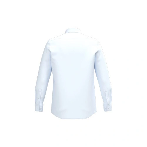 Camisa de popelina de polialgodón de fácil cuidado para hombre