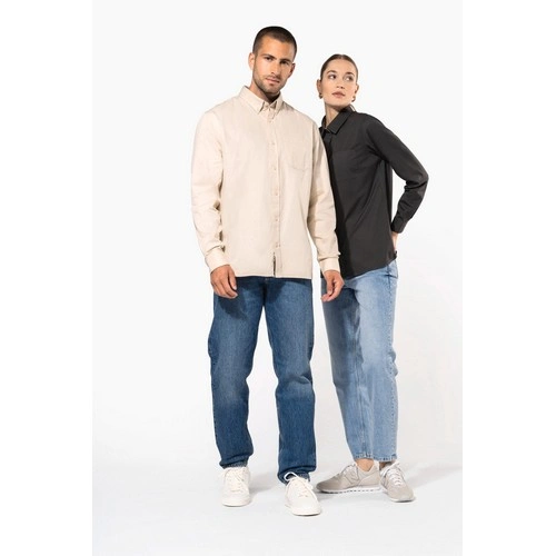 Camisa de algodón Nevada de manga larga para hombre