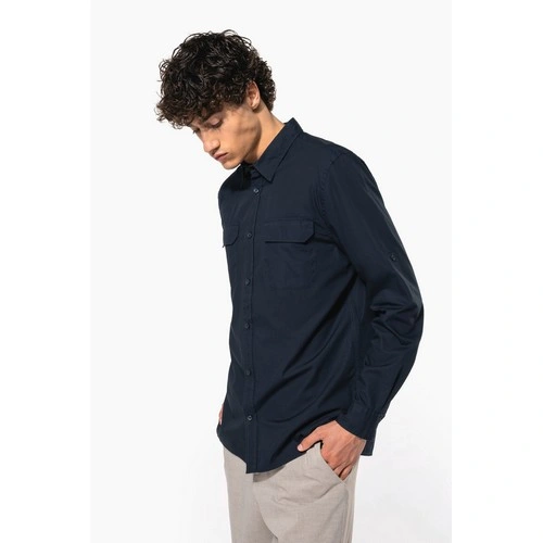 Camisa Safari manga larga hombre