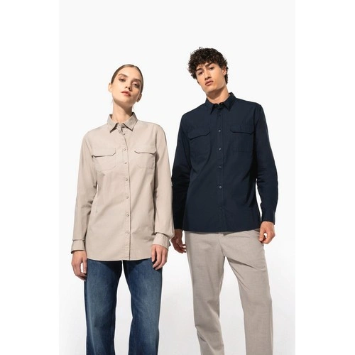 Camisa Safari manga larga hombre