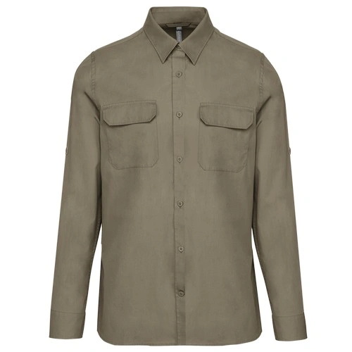 Camisa Safari manga larga hombre