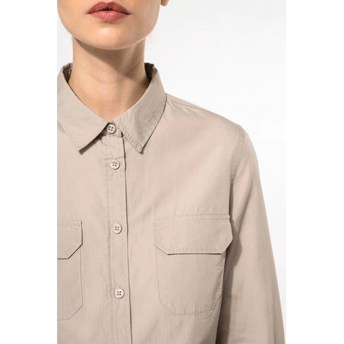 Camisa Safari manga larga mujer