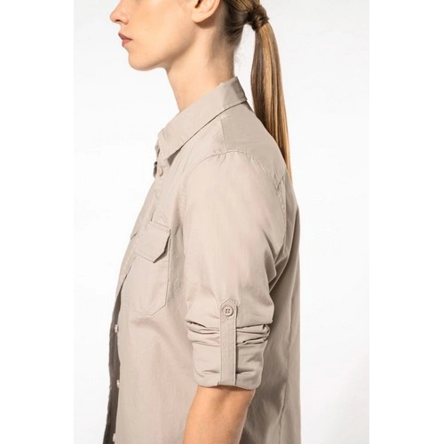 Camisa Safari manga larga mujer