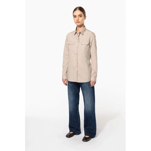 Camisa Safari manga larga mujer