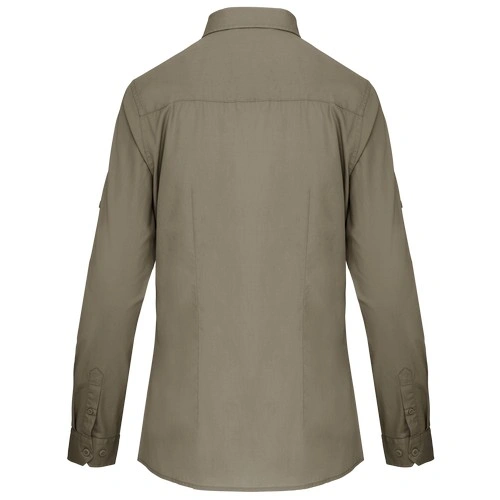 Camisa Safari manga larga mujer