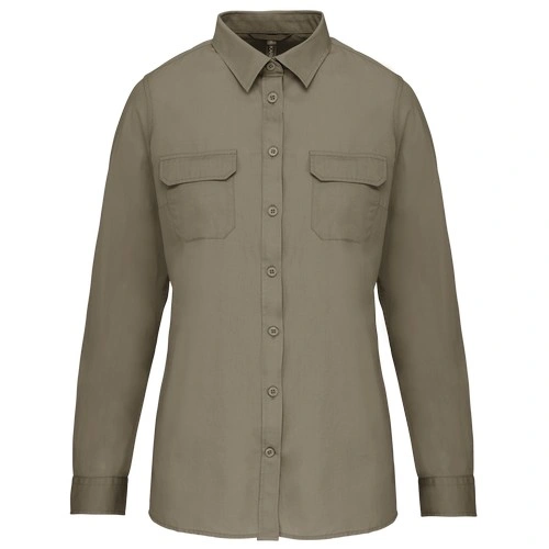 Camisa Safari manga larga mujer