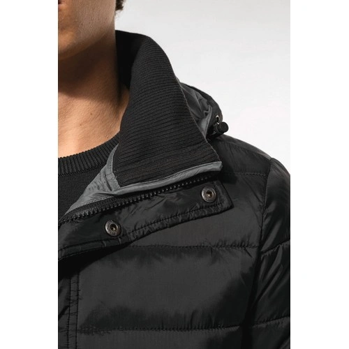 Parka ligera acolchada con capucha para hombre
