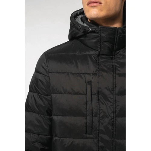 Parka ligera acolchada con capucha para hombre