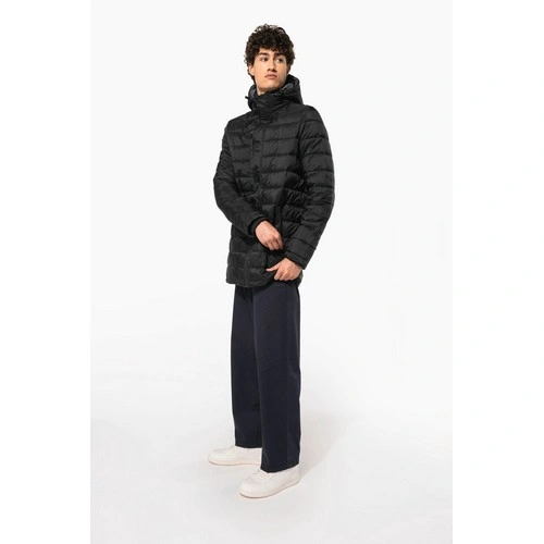 Parka ligera acolchada con capucha para hombre