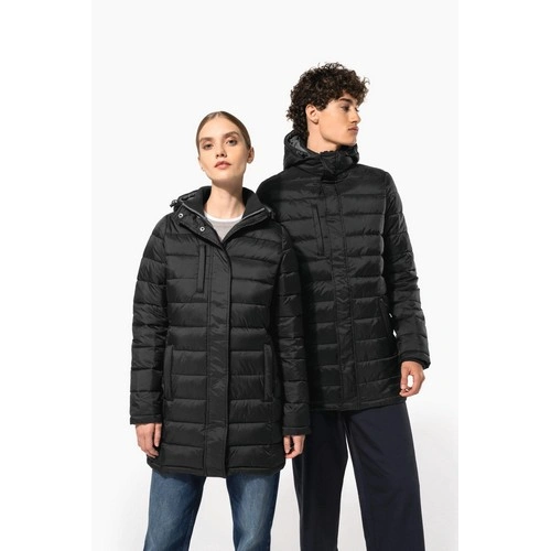 Parka ligera acolchada con capucha para hombre